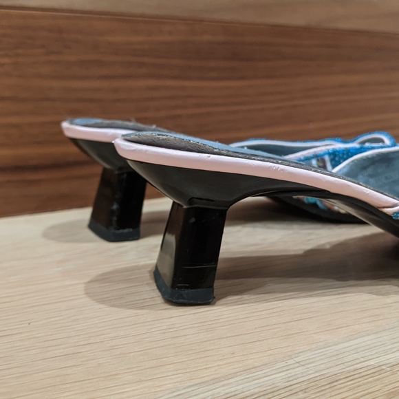 Vintage sequin kitten heel mules - Picture 11 of 12